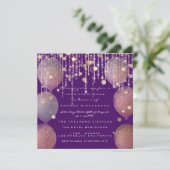 Invitation Parties scintillant Balloon Rose Gold Bridal Sweet (Debout devant)
