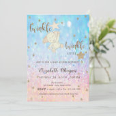 Invitation Parties scintillant Bear Twinkle Baby shower Littl (Debout devant)