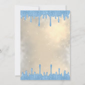 Invitation Parties scintillant bleu clair, Robe fille Gold Sw (Dos)