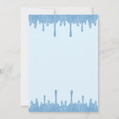 Invitation Parties scintillant bleu clair, Robe fille Quincea (Dos)