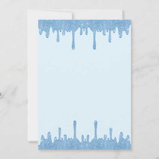 Invitation Parties scintillant bleu clair, Robe fille Sweet 1 (Dos)