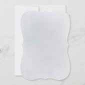 Invitation Parties scintillant bleu étincelant et doux à fleu (Dos)