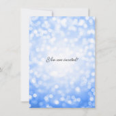 Invitation Parties scintillant bleue Bat mitzvah (Dos)