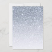 Invitation Parties scintillant bleue C'est un Baby shower gar (Dos)