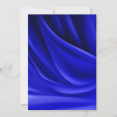 Invitation Parties scintillant bleue et argent Glam 60e anniv (Dos)