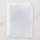 Invitation Parties scintillant bleue étincelante et 50e anniv (Dos)