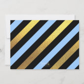 Invitation Parties scintillant bleue Photo Graduation Party I (Dos)