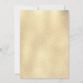 Invitation Parties scintillant Bleue Religieux Croix d'or Boy (Dos)