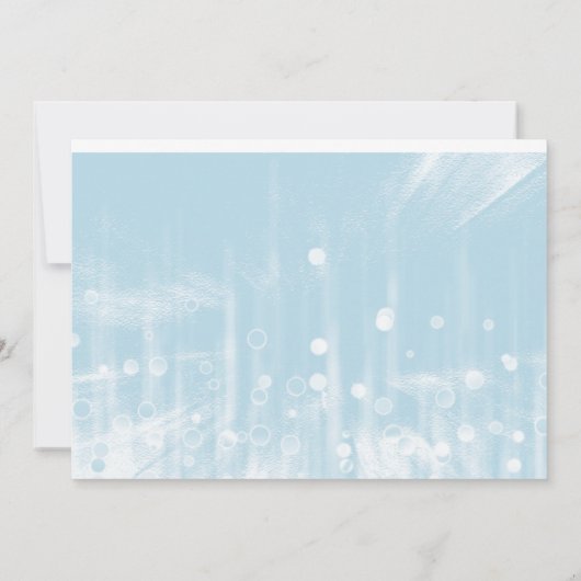 Invitation Parties scintillant Bleue Serez-Vous Mon Invitatio (Dos)