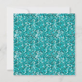 Invitation Parties scintillant bleue turquoise Pearl Bachelor (Dos)