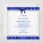 Invitation Parties scintillant Blue Glamor High Heures Annive (Dos)