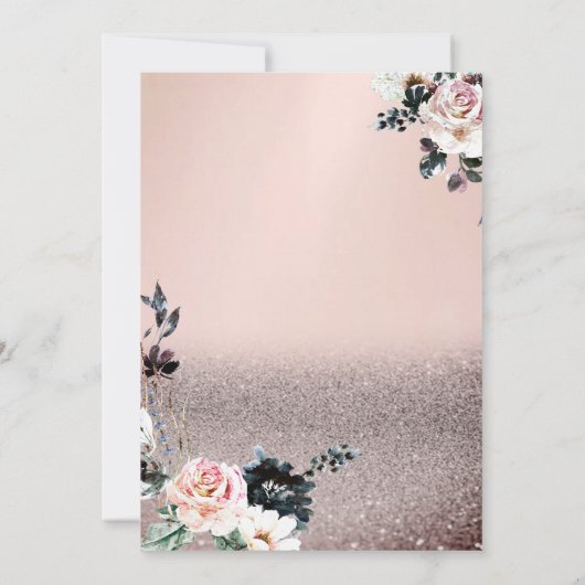 Invitation Parties scintillant Bokeh, Baby shower Citrouille  (Dos)