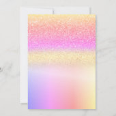 Invitation Parties scintillant branchée Bokeh Ombre, Tiara, S (Dos)