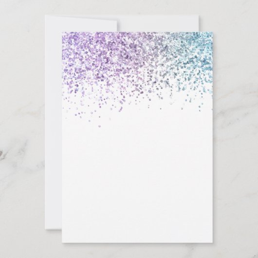 Invitation Parties scintillant branchée Disco Quarties Era 40 (Dos)