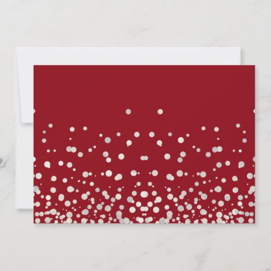 Invitation Parties scintillant Brown En Argent Serez-Vous Ma (Dos)