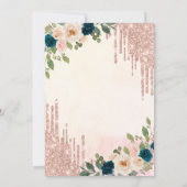 Invitation Parties scintillant Brunch & Bubbly Fête des marié (Dos)