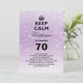 Invitation Parties scintillant calme Jalon Anniversaire Invit (Debout devant)