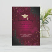 Invitation Parties scintillant Casquette, Confetti Black Driv (Debout devant)