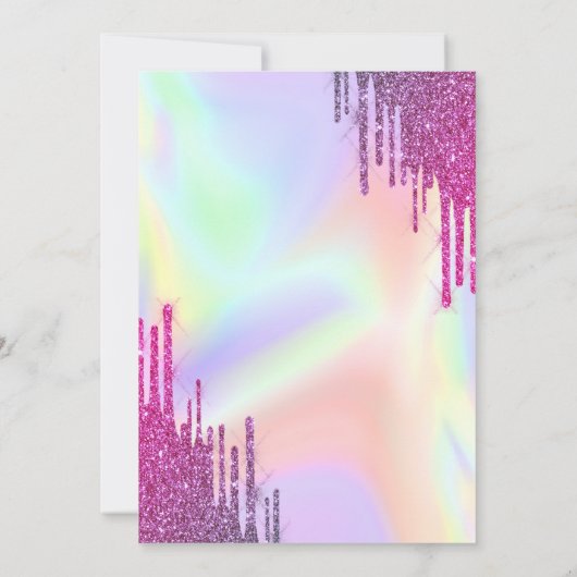 Invitation Parties scintillant Casquette, Holographique Grad (Dos)