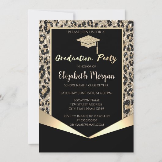 Invitation Parties scintillant Casquette, Parties scintillant (Devant)