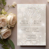 Invitation Parties scintillant Champagne glamour Mariage de l