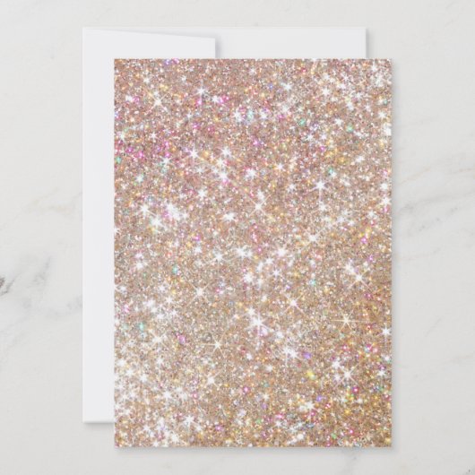 Invitation Parties scintillant Champagne moderne 31ème annive (Dos)