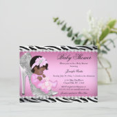 Invitation Parties scintillant Chaussure bébé Baby shower de  (Debout devant)