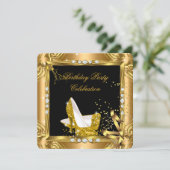 Invitation Parties scintillant Chaussures haute talon Jaune G (Debout devant)