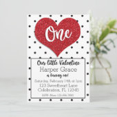 Invitation Parties scintillant Chérie Valentines Fille Premie (Debout devant)