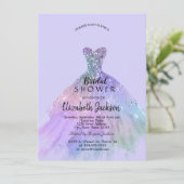 Invitation Parties scintillant chic robe Fête des mariées Lav (Debout devant)