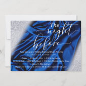 Invitation Parties scintillant Chic Royal Blue La Nuit Avant (Devant)