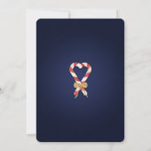 Invitation Parties scintillant chic Sucre de canne or cadre p (Dos)