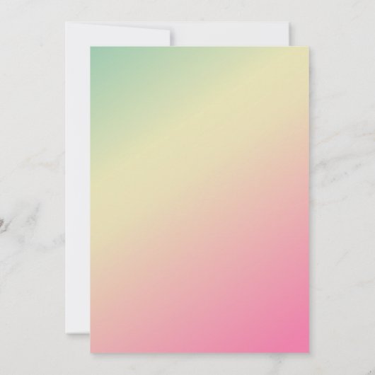 Invitation Parties scintillant chic Tiara Palm Feuilles fête  (Dos)