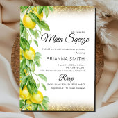 Invitation Parties scintillant citron Squeeze Elégante Fête d