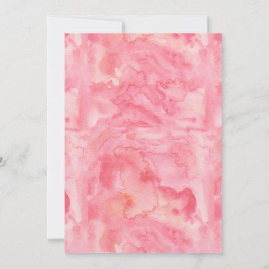 Invitation Parties scintillant Citrouille d'aquarelle Baby sh (Dos)