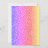 Invitation Parties scintillant colorée Gold Graduation Cap (Dos)