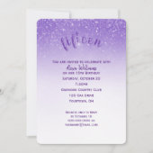 Invitation Parties scintillant Confetti 15ème anniversaire (Devant)