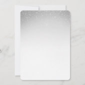 Invitation parties scintillant confetti 55e anniversaire du m (Dos)