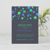Invitation Parties scintillant Confetti Adulte Anniversaire F (Debout devant)