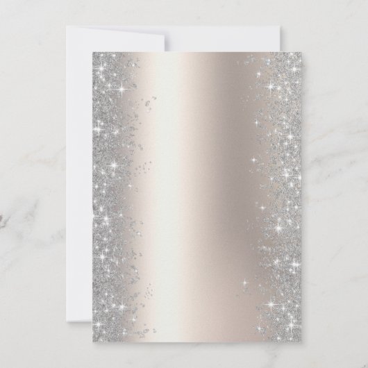 Invitation Parties scintillant Confetti Balloons Champagne 35 (Dos)