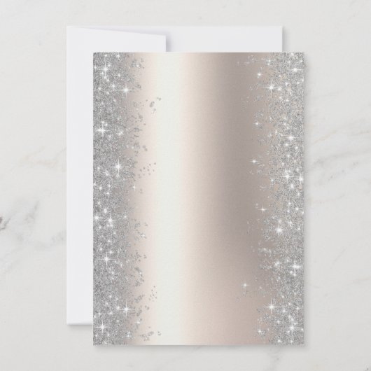 Invitation Parties scintillant Confetti Balloons Champagne 60 (Dos)