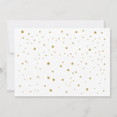 Invitation Parties scintillant Confetti Cupcake 1er anniversa (Dos)