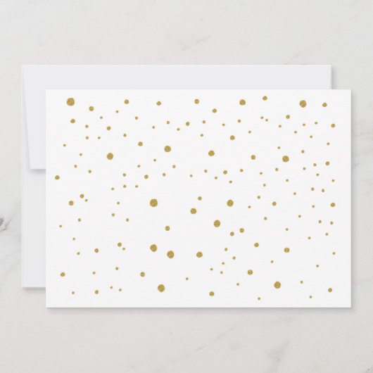 Invitation Parties scintillant Confetti Cupcake 1er anniversa (Dos)