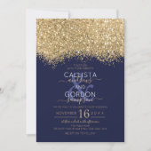 Invitation Parties scintillant Confetti Mariage de luxe moder (Devant)