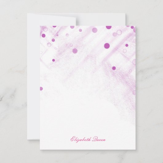 Invitation Parties scintillant Confetti rose Points Invitatio (Devant)