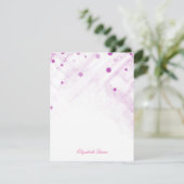 Invitation Parties scintillant Confetti rose Points Invitatio (Debout devant)