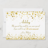 Invitation Parties scintillant Confetti | Soyez ma servante d (Dos)