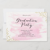 Invitation Parties scintillant Confetti Sprinkle 2 Photo Grad (Dos)