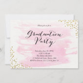 Invitation Parties scintillant Confetti Sprinkle 2 Pink (Dos)
