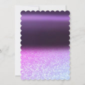 Invitation Parties scintillant cool Bokeh, Robe, Tiara, Purpl (Dos)